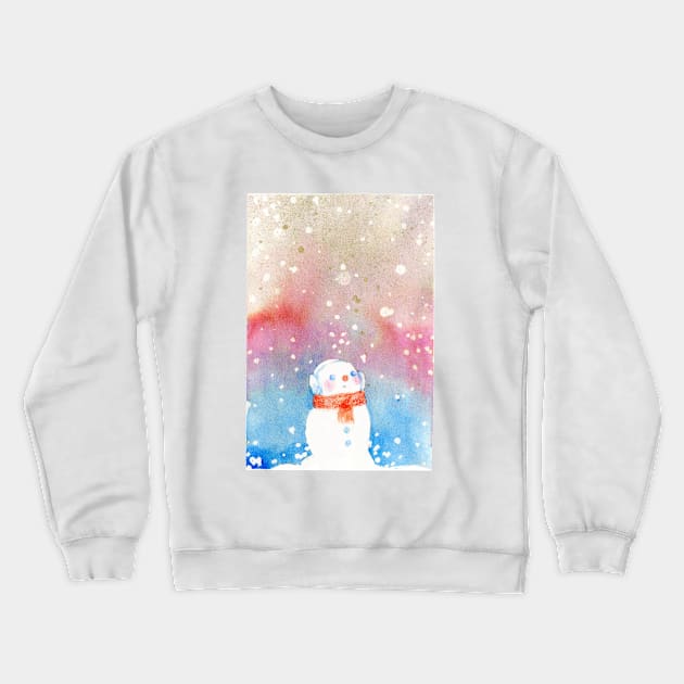 snowman Crewneck Sweatshirt by MinranZhang